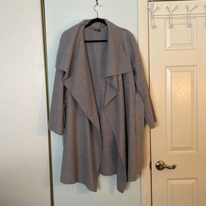 Grey Trench Coat Style Jacket